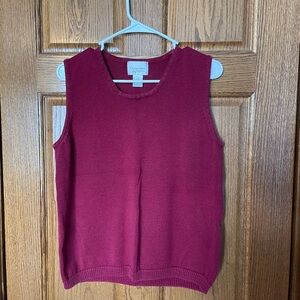 🦋3 for $10🦋 Christopher & Banks Red Sweater Vest